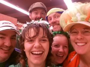 The Bremerton Crowd outdoes the Ellen Selfie at the 2014 St. Pats Dash.